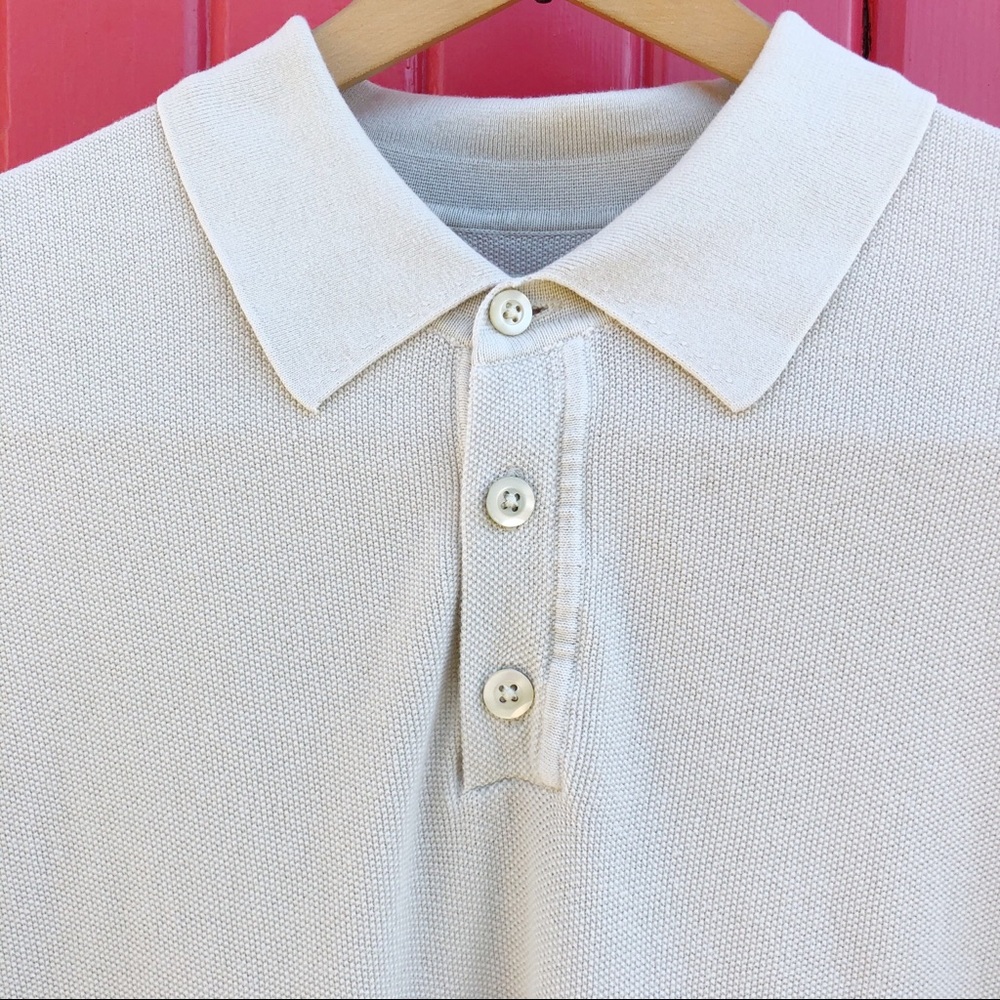 Tommy Bahama Pima Cotton Polo Shirt L Short Sleeve - Picture 4 of 8